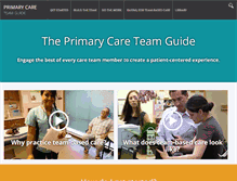 Tablet Screenshot of improvingprimarycare.org